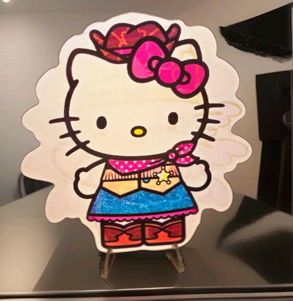 Hello Kitty Cute 3D Motion Lenticular Car Laptop Decal Sticker Peeker